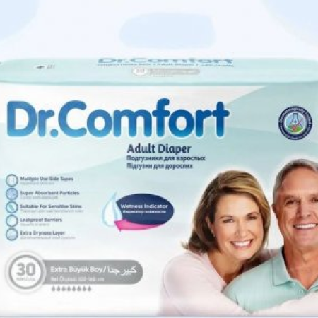 Scutece Adulți Dr. Comfort, Mărime XL (Extra Large), 120-170 cm, 30 buc