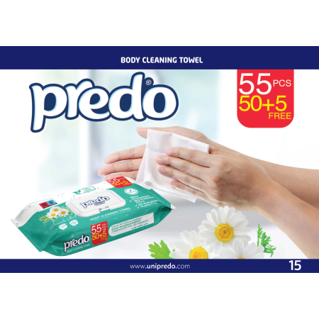 Servetele umede pentru adulti Predo 50 buc/pach+5 gratis