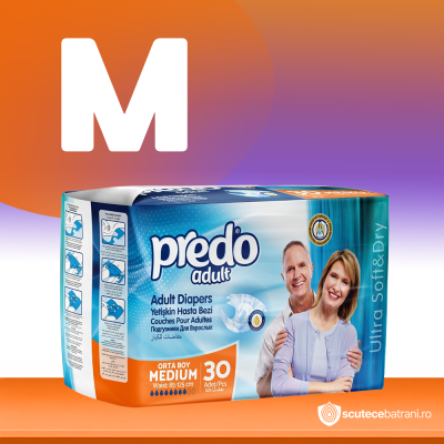 scutece adulți Predo velcro M 30 buc set”