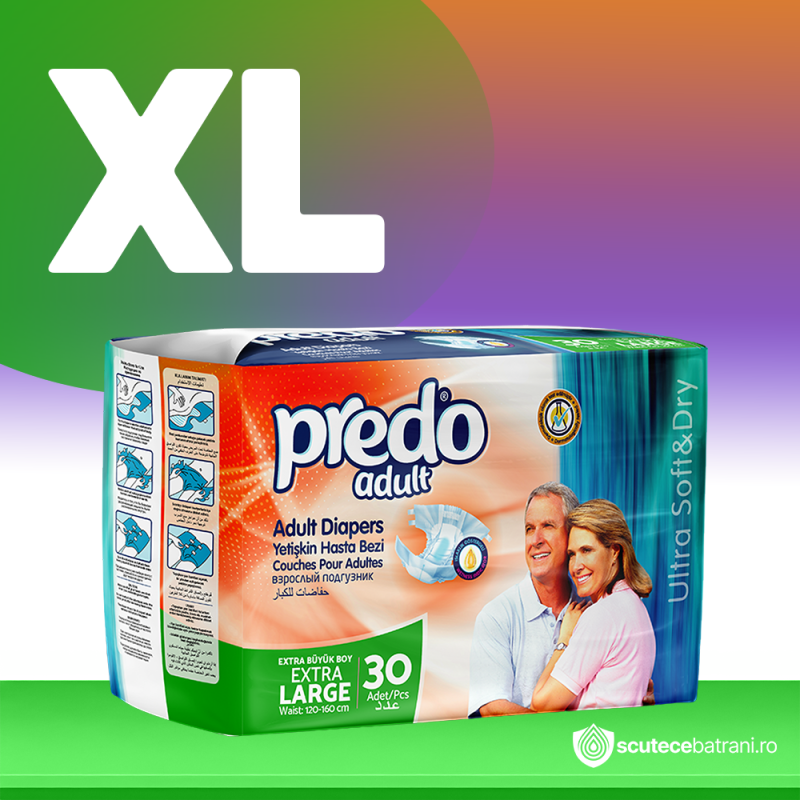 scutece adulți Predo velcro XL 30 buc set