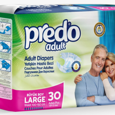 scutece adulți Predo velcro L 30 buc set”