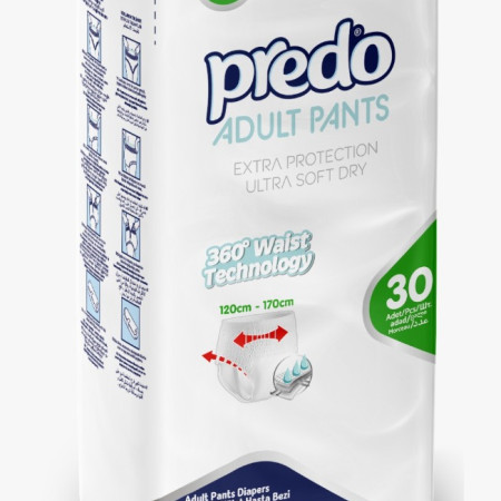 Scutece adulti tip Chilot, Marca Predo, marimea XL,120-170 cm, 30 buc/set