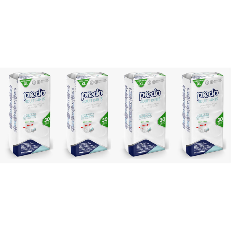Pachet Promo Scutec pentru adulți Predo tip chilot 30 buc/set marimea XL,120-170 cm,4 set