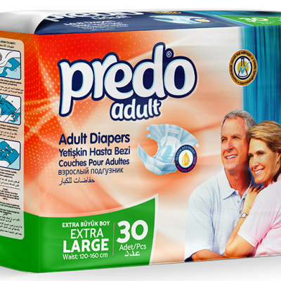 scutece adulți Predo velcro XL 30 buc set