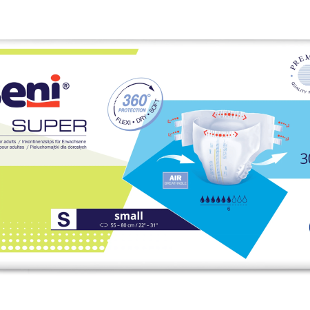 Seni Super, Small ,scutece incontinenţă 30 buc/set