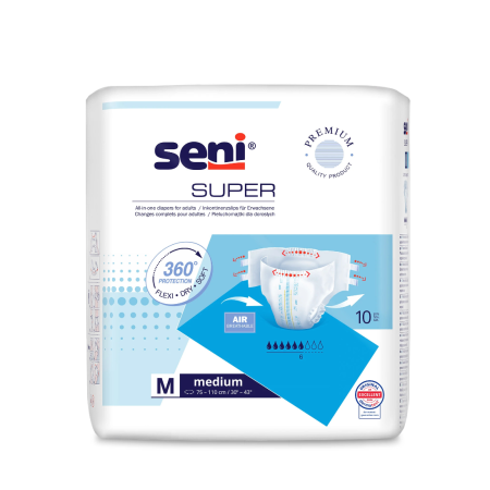 Seni Super Medium scutece incontinenţă 10 buc/set