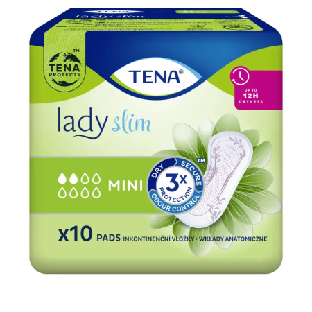 TENA Lady Slim Mini 10 buc – Absorbante pentru incontinență ușoară