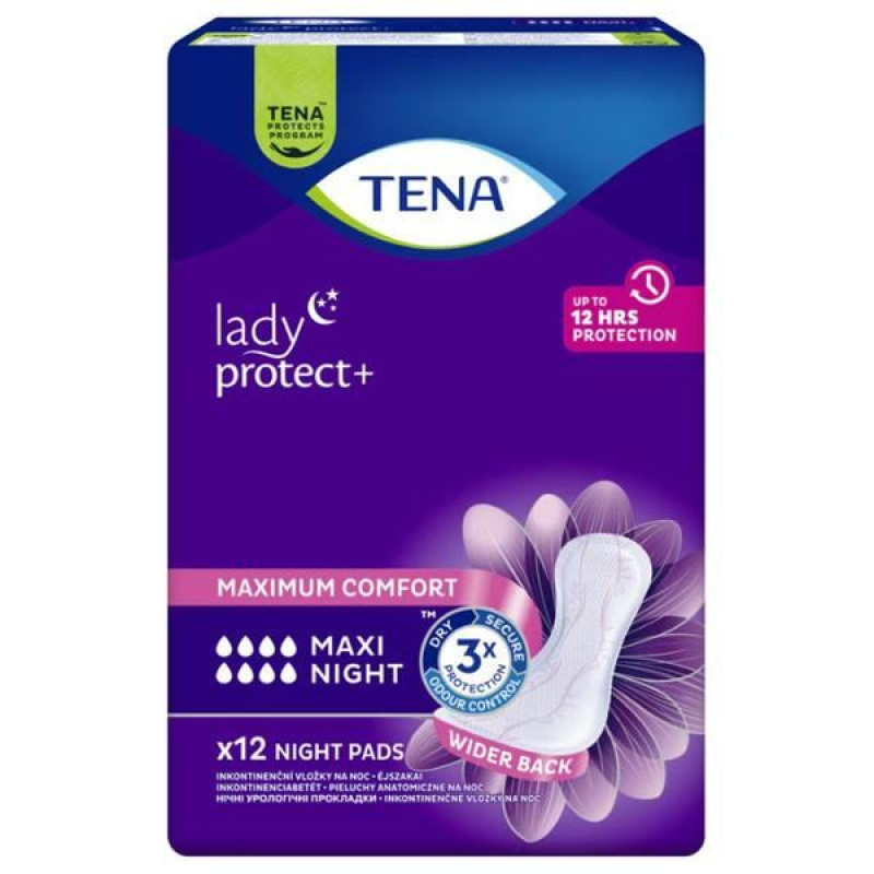 Absorbante pentru incontinență urinară femei TENA Lady Maxi Night 12 bucăți