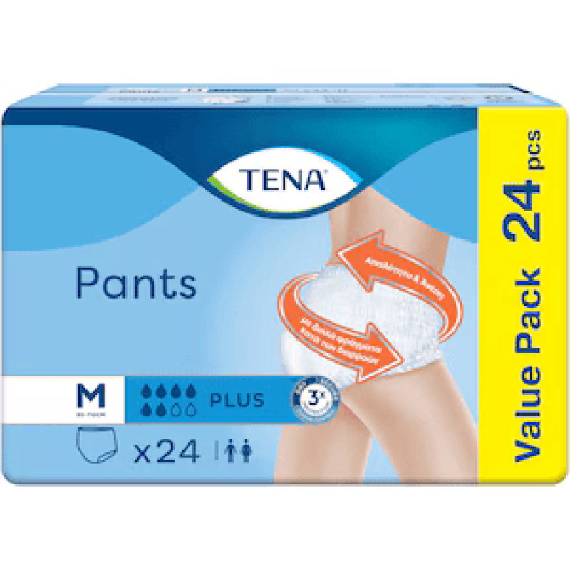 Tena Pants Plus M chiloți absorbanti pentru incontinență adulți, 24 bucăți