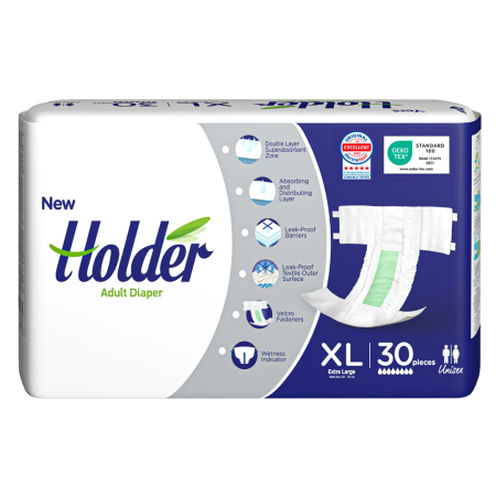 Scutece adulti Holder, marimea XL, talie 120-170 cm, 30 buc