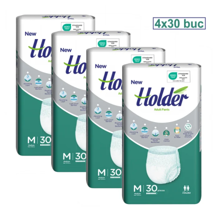 Pachet Promo Scutece chilot Holder, adulti marimea M, talie 80-105 cm, 120 buc