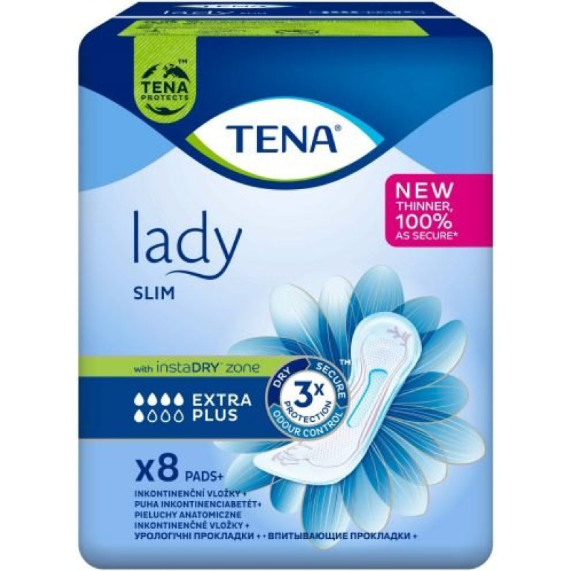 TENA Lady Slim Extra Plus 8 bucăți - absorbante pentru incontinență urinară